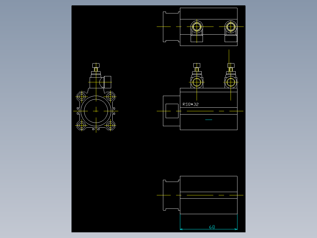 气缸 rsq32