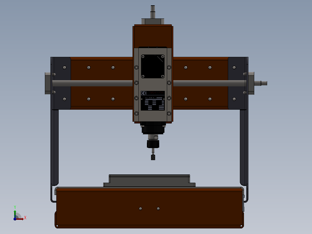 雕刻机3D数模图纸600x500