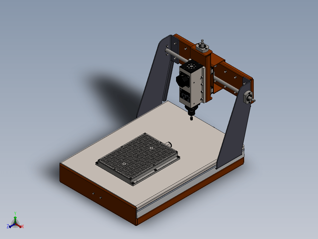 雕刻机3D数模图纸600x500