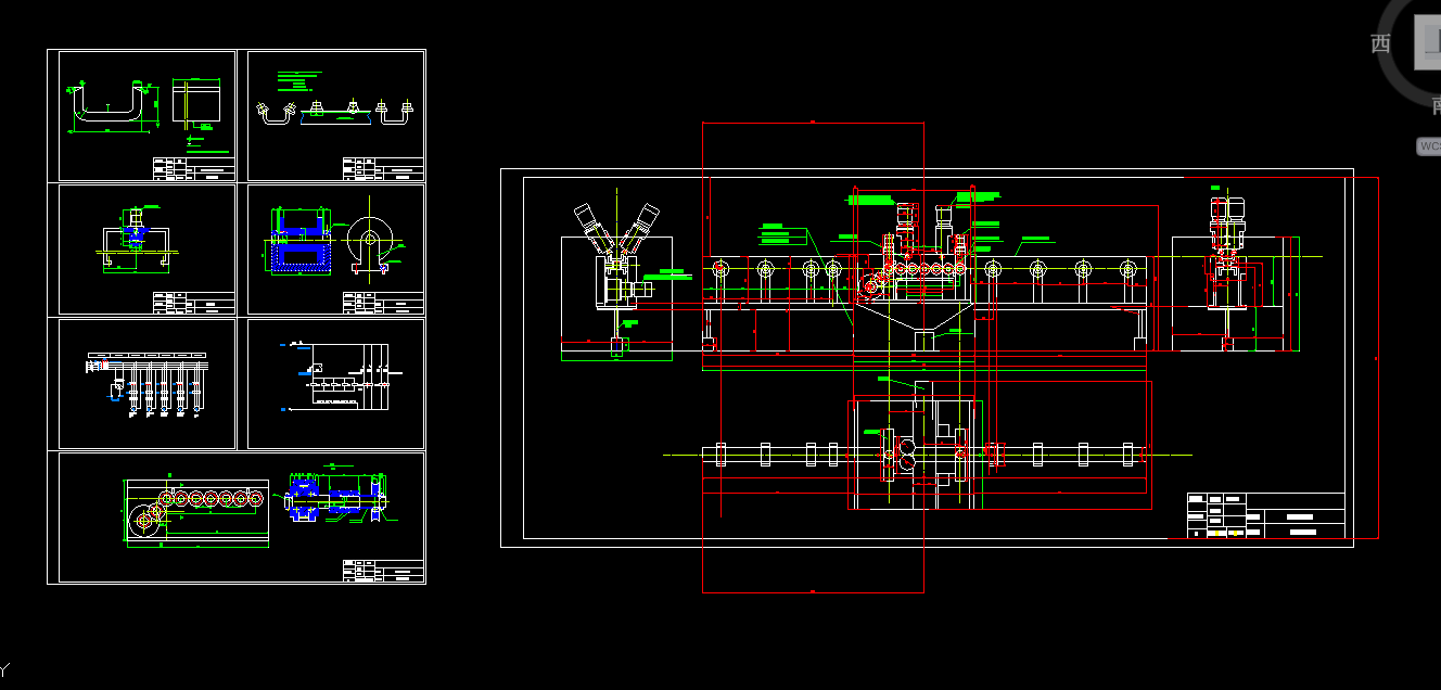 组合机床铣边机 CAD+说明书