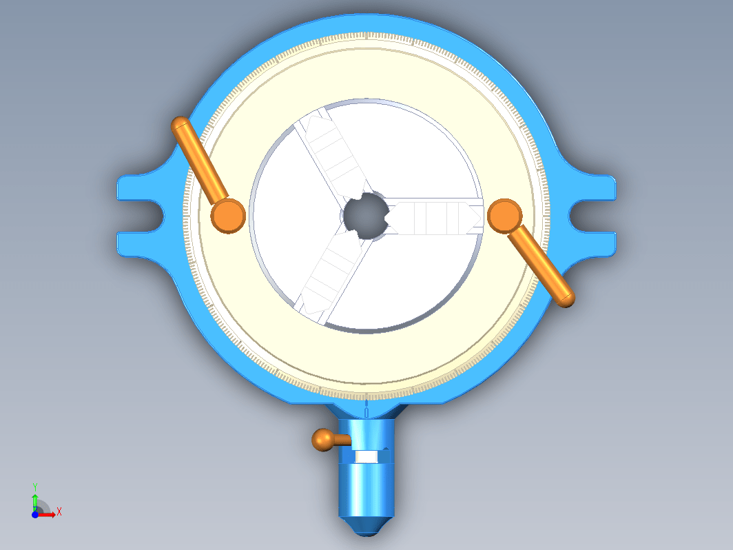 分度头三爪卡盘