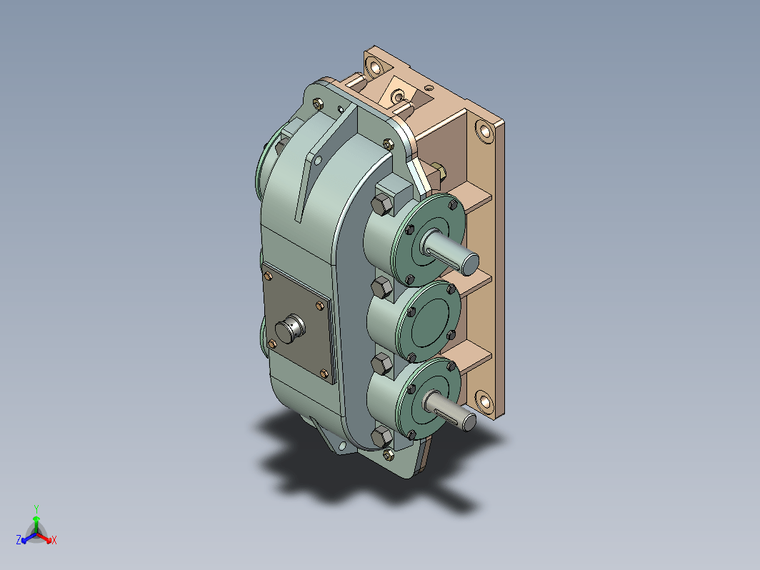 二级齿轮减速器及其运动仿真 装配，爆炸动画+CAD