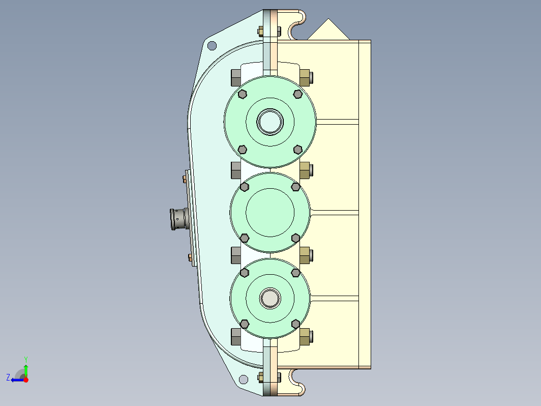 二级齿轮减速器及其运动仿真 装配，爆炸动画+CAD