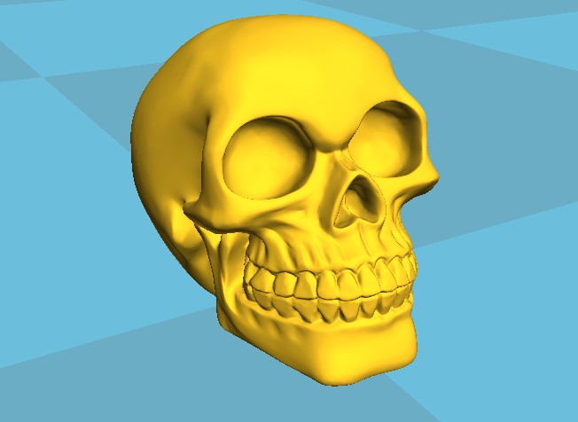 骷髅头3D专用打印图纸