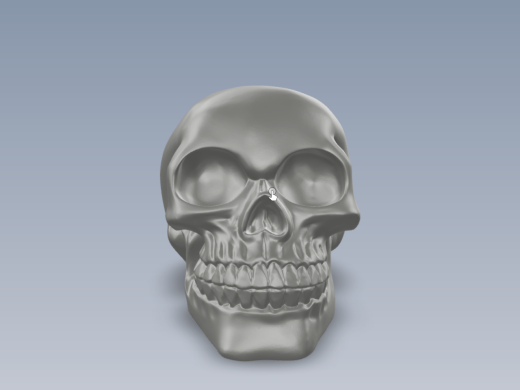 骷髅头3D专用打印图纸缩略图