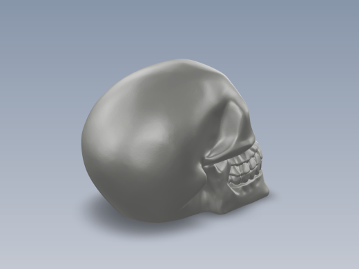 骷髅头3D专用打印图纸缩略图