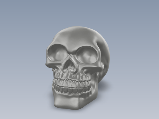 骷髅头3D专用打印图纸缩略图