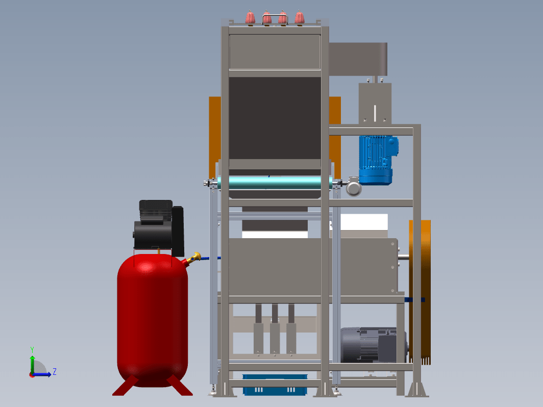 一种腰果剥壳机设计三维SW2019带参+CAD+说明书