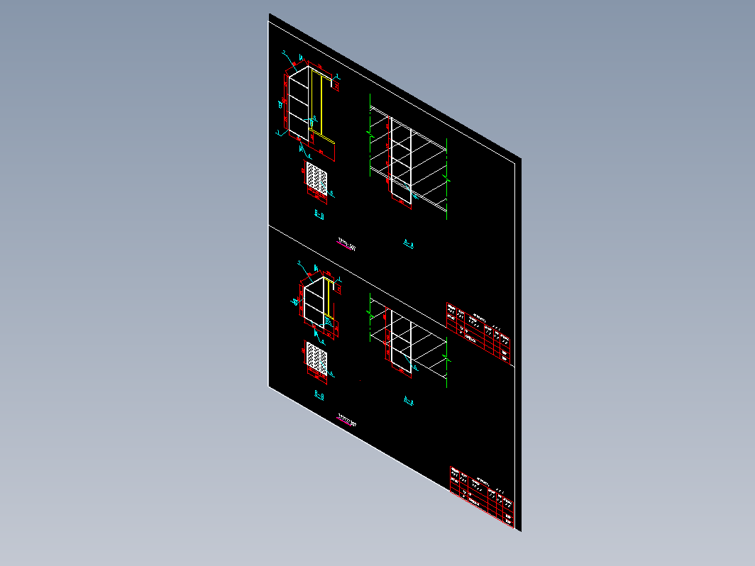 吊笼深化设计加工制作图纸