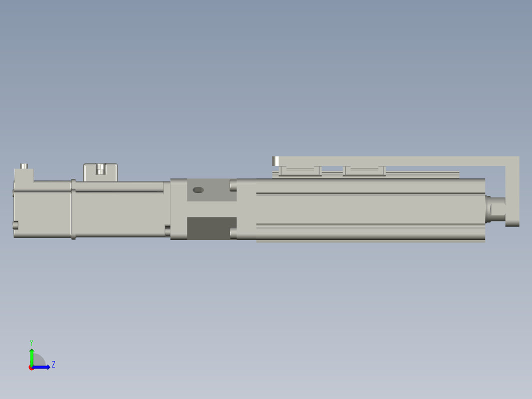 C25-50-1210-D-T100W-L紧凑型电动缸 导轨导向推杆 缸径25mm