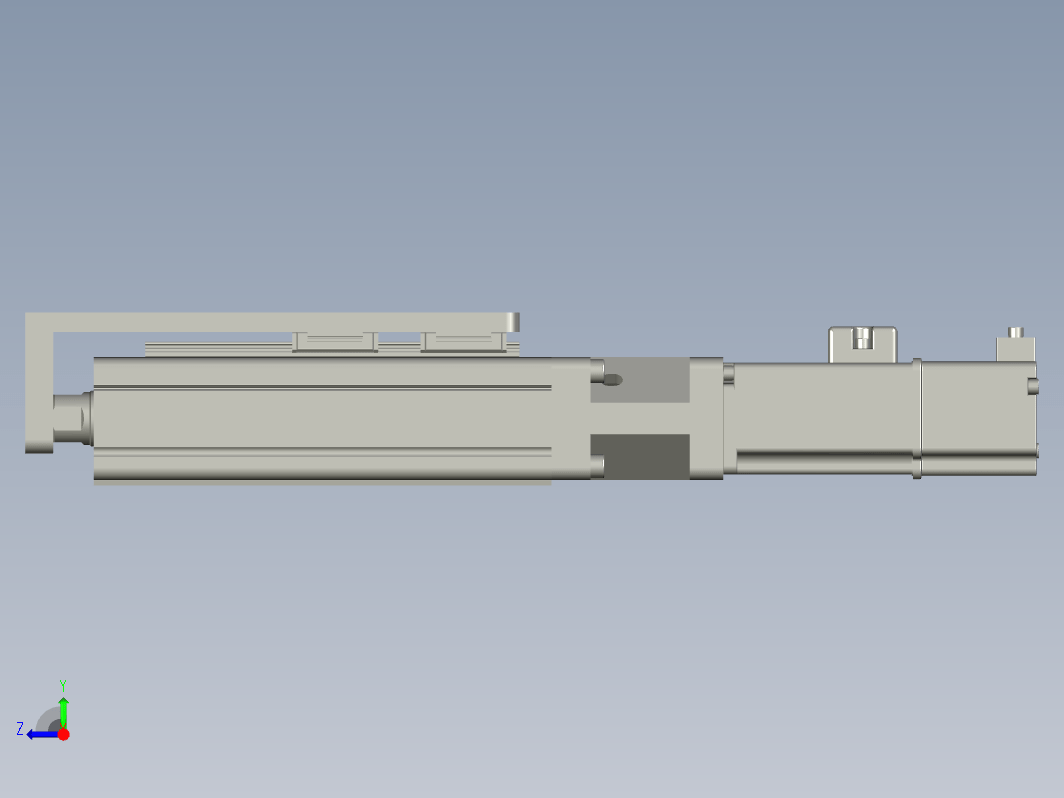 C25-50-1210-D-T100W-L紧凑型电动缸 导轨导向推杆 缸径25mm