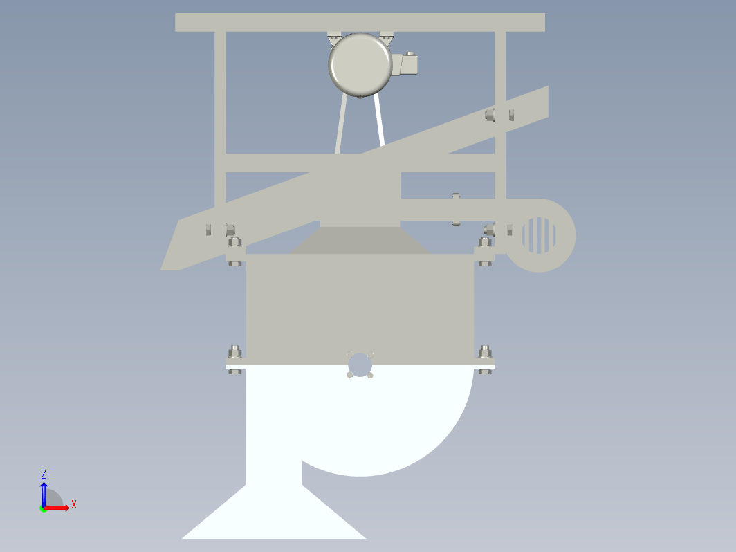 刮板式花生机去壳机的设计三维ProE5.0带 参+CAD+说明书