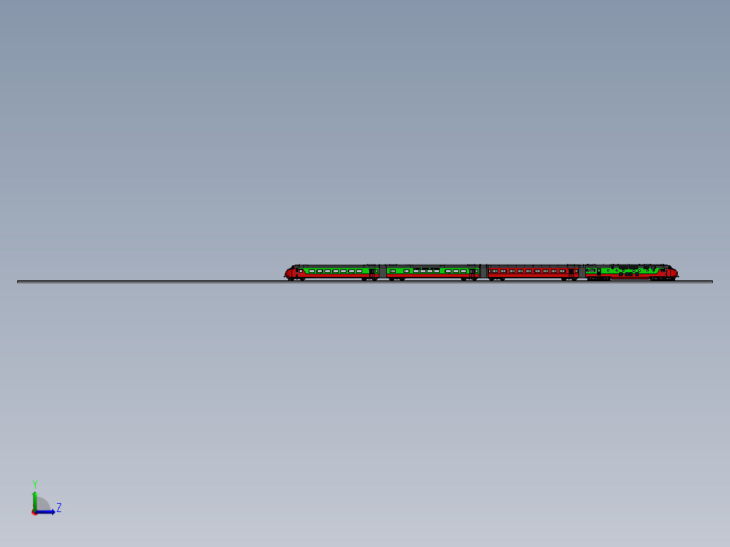 荷兰铁路欧洲快车模型3D图纸 Solidworks设计 附工程图