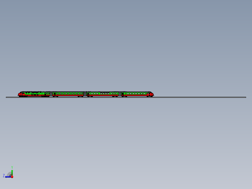 荷兰铁路欧洲快车模型3D图纸 Solidworks设计 附工程图