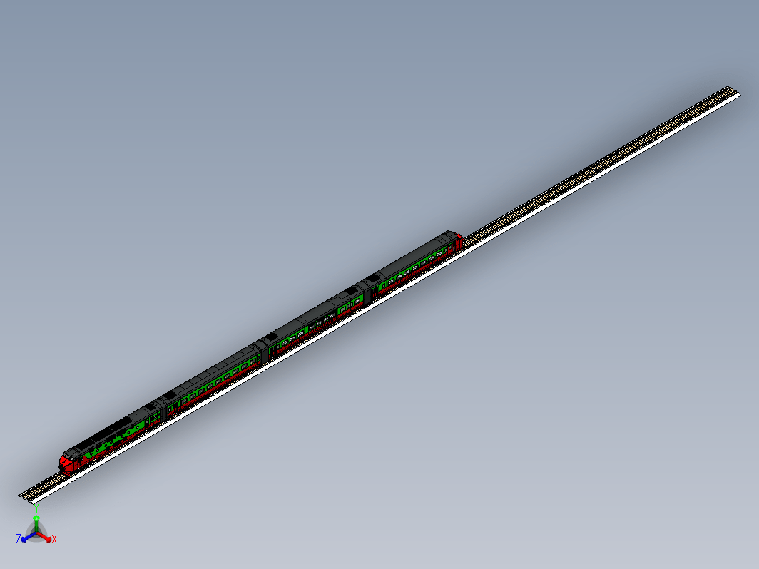 荷兰铁路欧洲快车模型3D图纸 Solidworks设计 附工程图