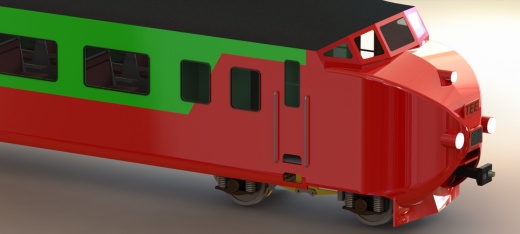 荷兰铁路欧洲快车模型3D图纸 Solidworks设计 附工程图缩略图