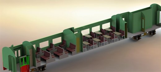 荷兰铁路欧洲快车模型3D图纸 Solidworks设计 附工程图缩略图
