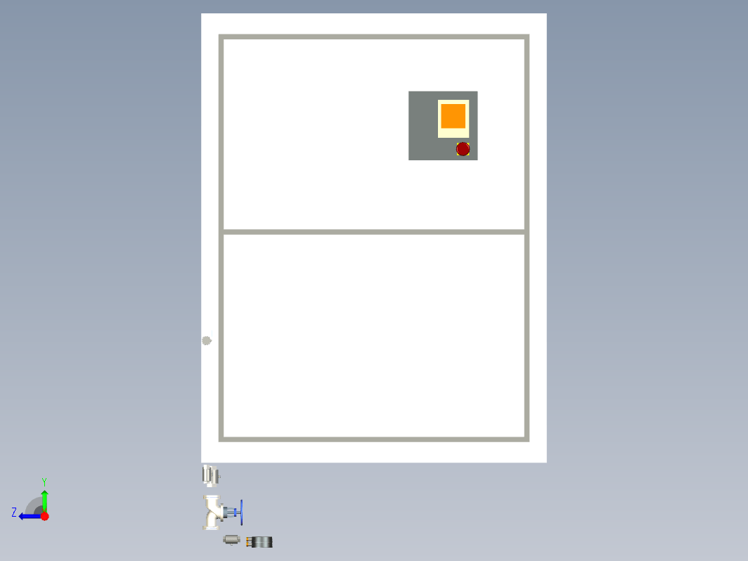 全套某螺杆式空压机三维模型三维ProE5.0带参