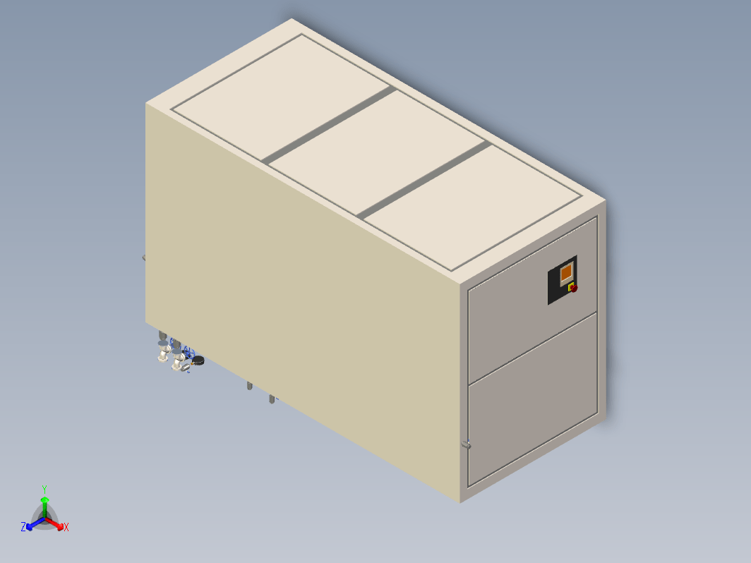 全套某螺杆式空压机三维模型三维ProE5.0带参