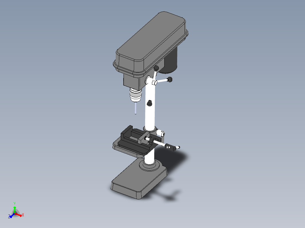 钻床三维模型