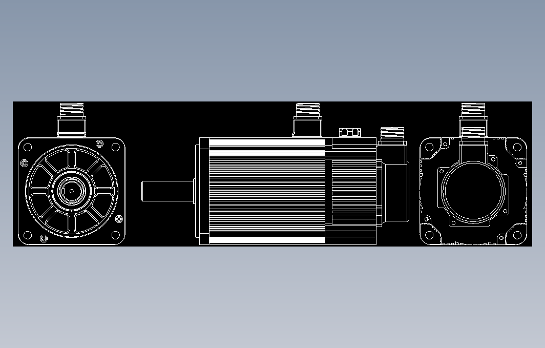 伺服电机3.8kW 150框号系列机种-2图纸