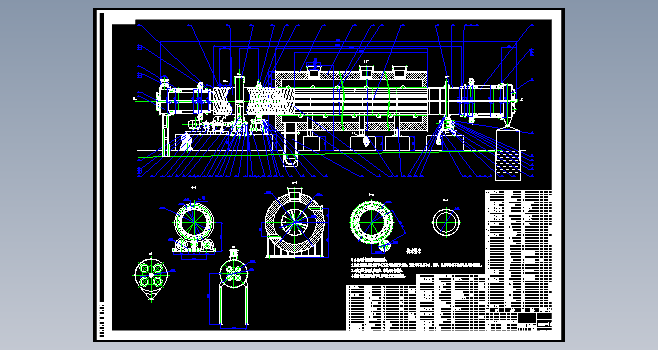 含油污热解炉机电系统设计+CAD+说明