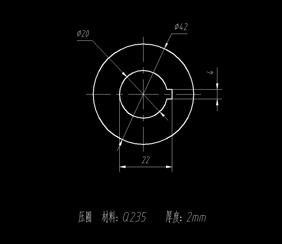 压圈倒装复合模设计（CAD图+UG三维）