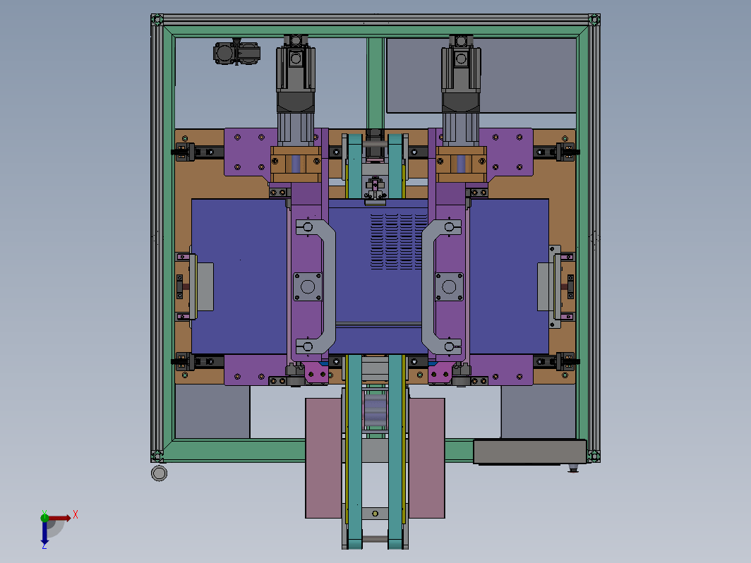 外壳折弯机自动折U机 3D模型