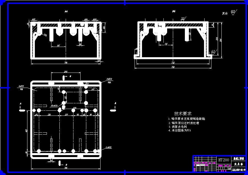 柴油机齿轮室盖钻镗专机总体及夹具设计