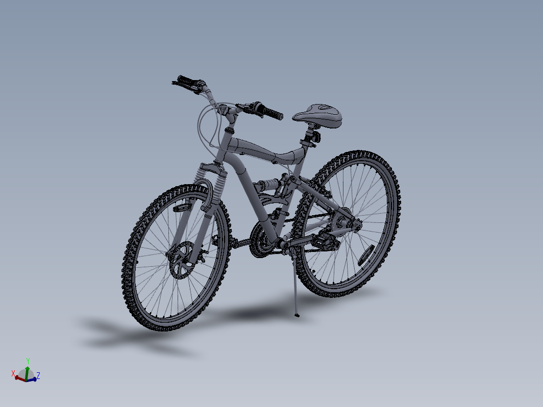 Solidworks建模自行车