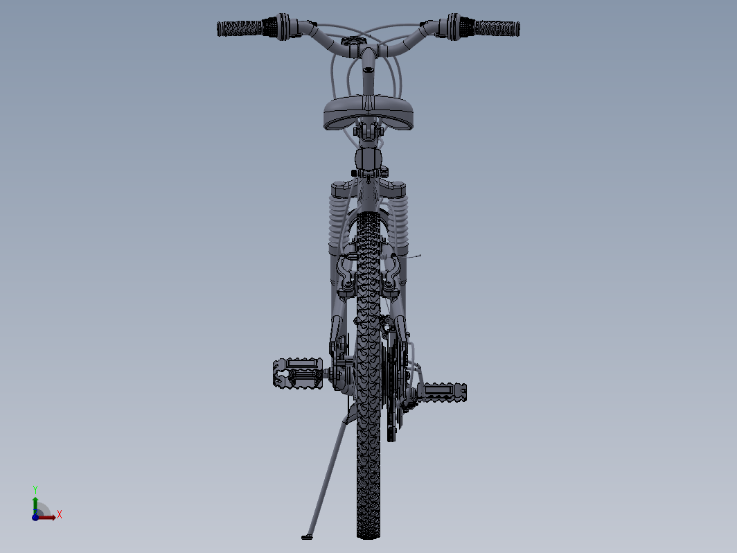 Solidworks建模自行车