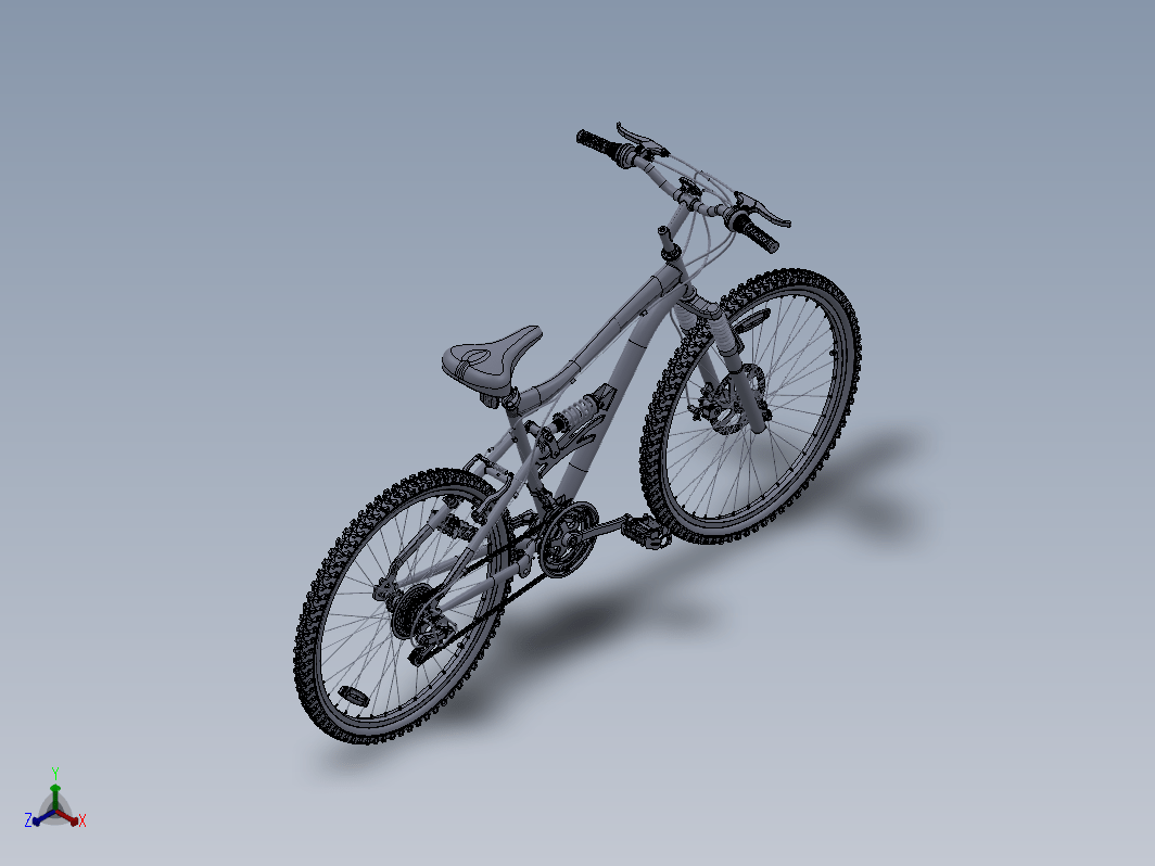 Solidworks建模自行车