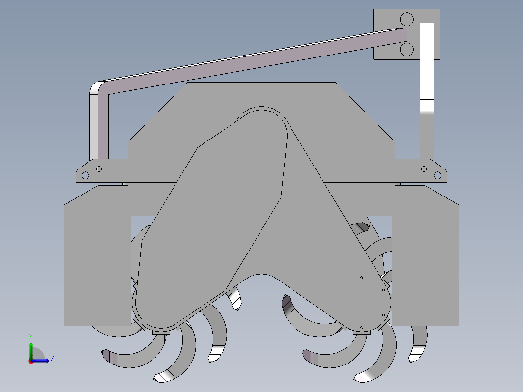 双轴灭茬旋耕机设计含CAD图纸+solidworks三维模型+说明书