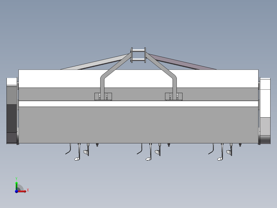 双轴灭茬旋耕机设计含CAD图纸+solidworks三维模型+说明书