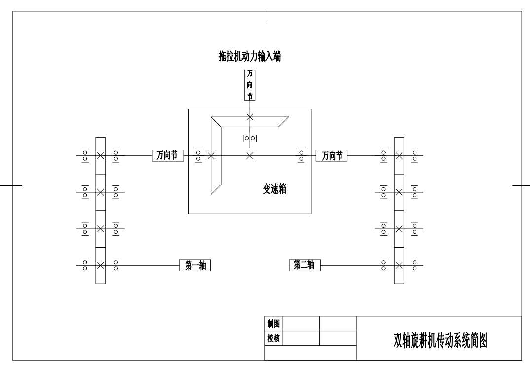 双轴灭茬旋耕机设计含CAD图纸+solidworks三维模型+说明书