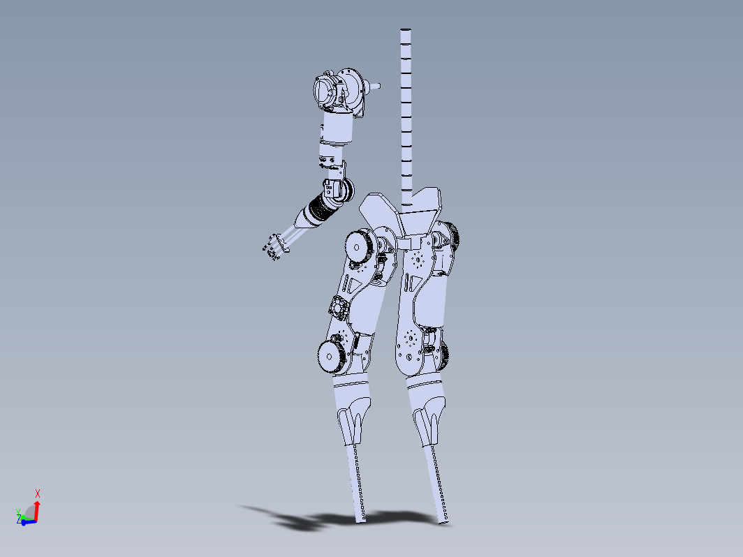 Stinger人形机器人机械腿结构