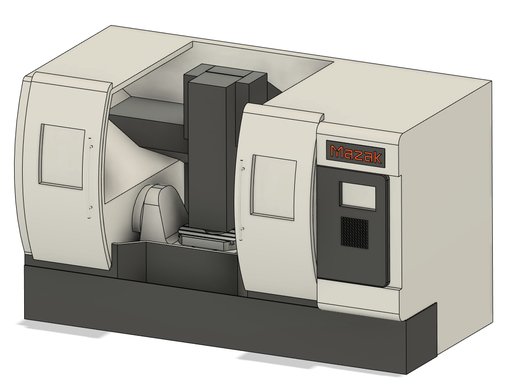 立式加工中心3D图纸Mazak Variaxis630