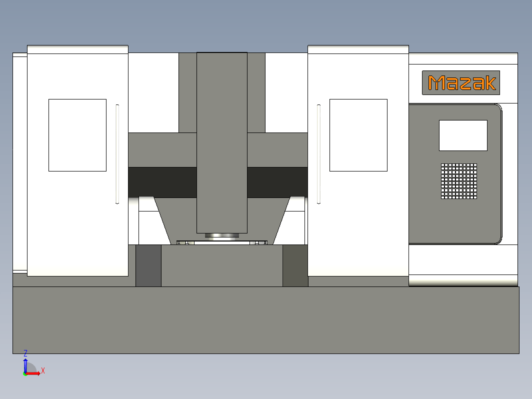 立式加工中心3D图纸Mazak Variaxis630