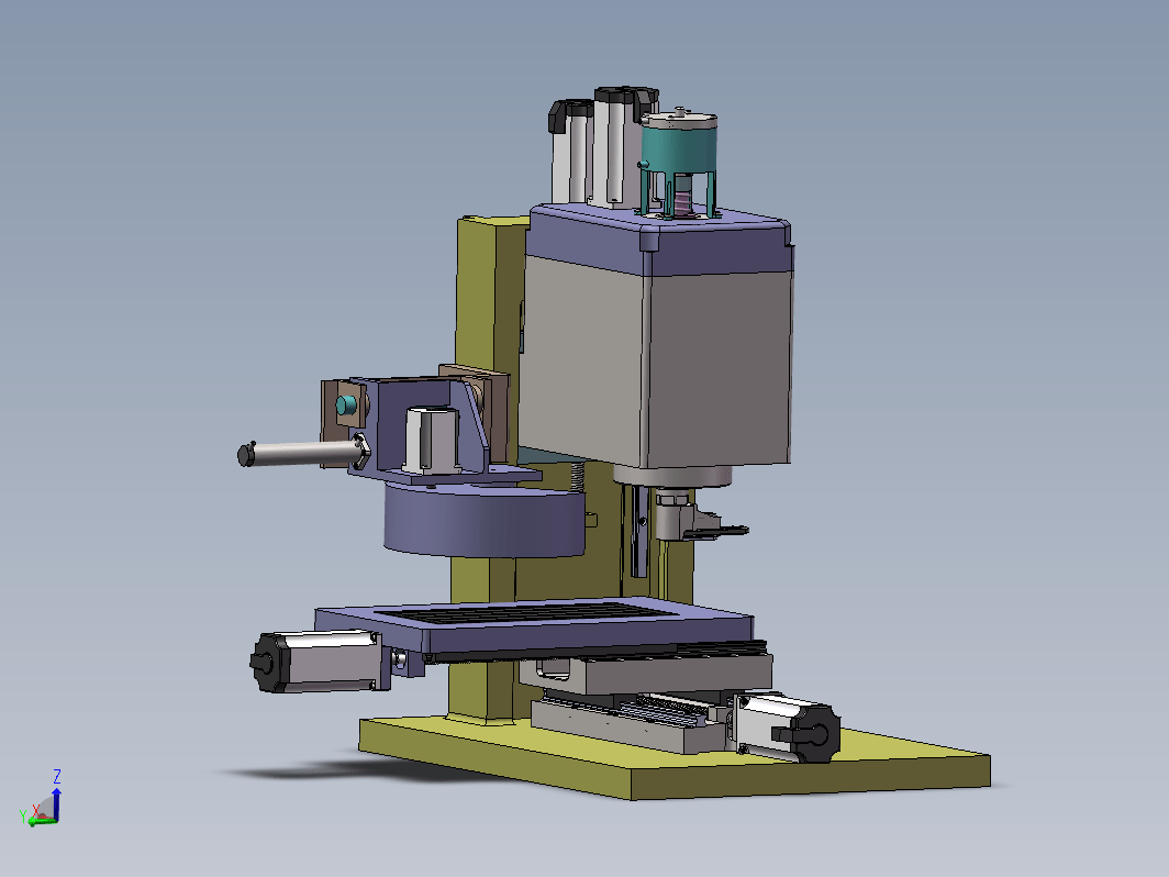 MCV380立式数控加工中心设计（sw14可编辑+说明书）