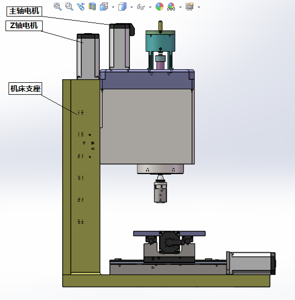 MCV380立式数控加工中心设计（sw14可编辑+说明书）