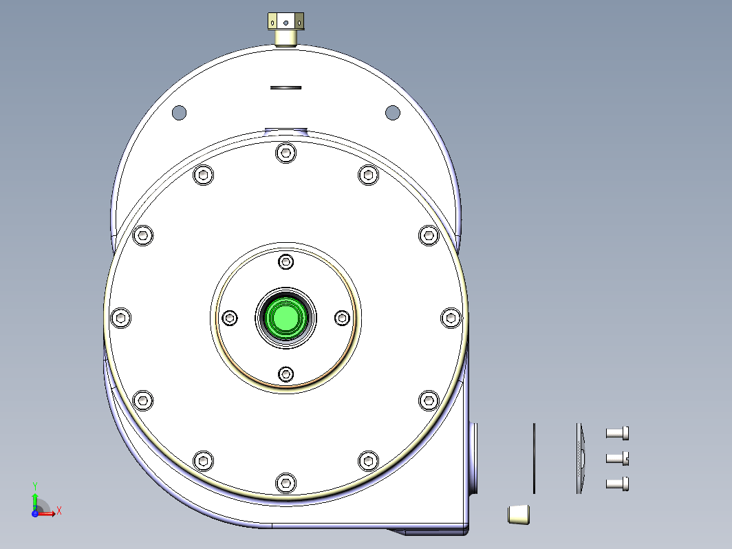 法兰式圆柱减速器