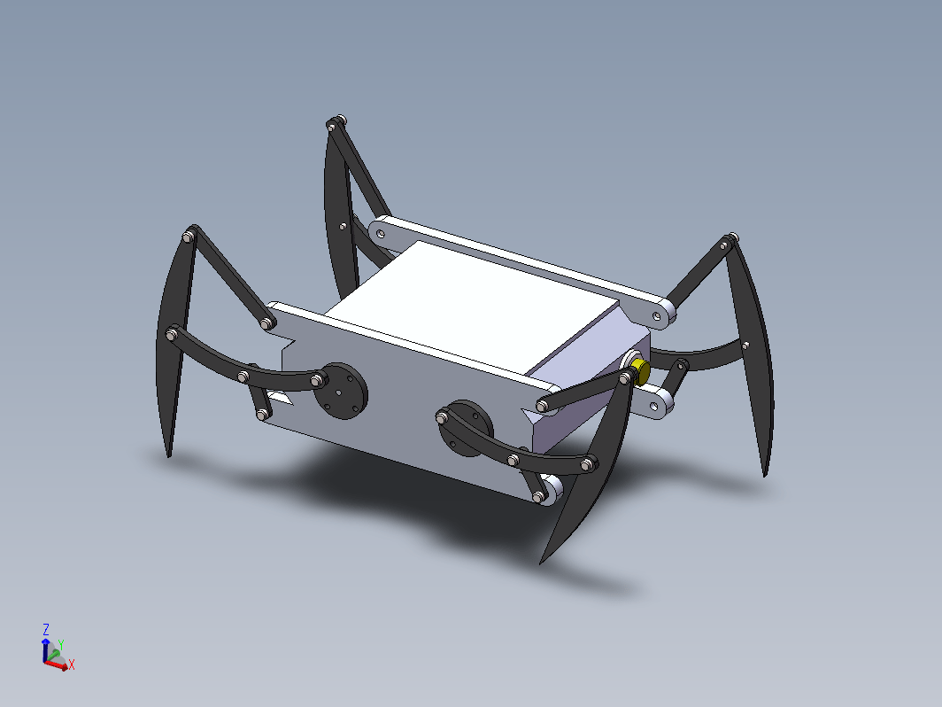 蜘蛛四足仿生机构