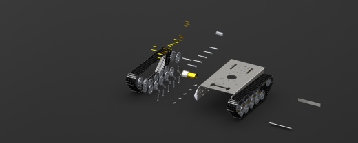 RC UGV履带遥控车底盘结构缩略图