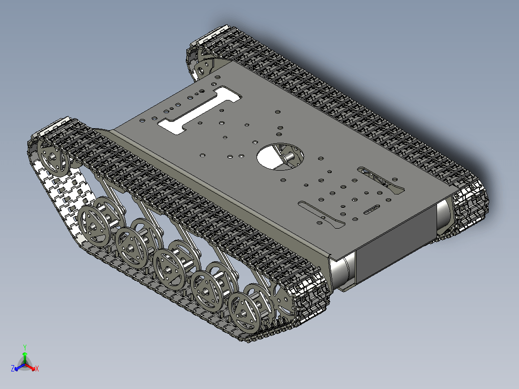 RC UGV履带遥控车底盘结构