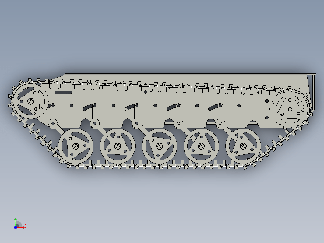 RC UGV履带遥控车底盘结构