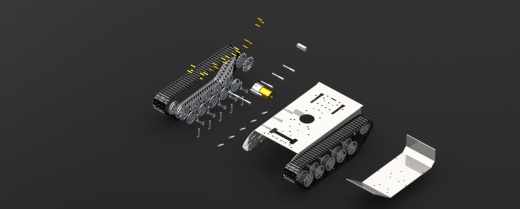 RC UGV履带遥控车底盘结构缩略图