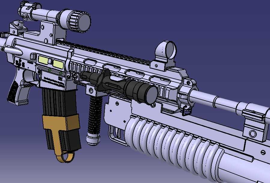 1396突击步枪CATIAV5R21设计