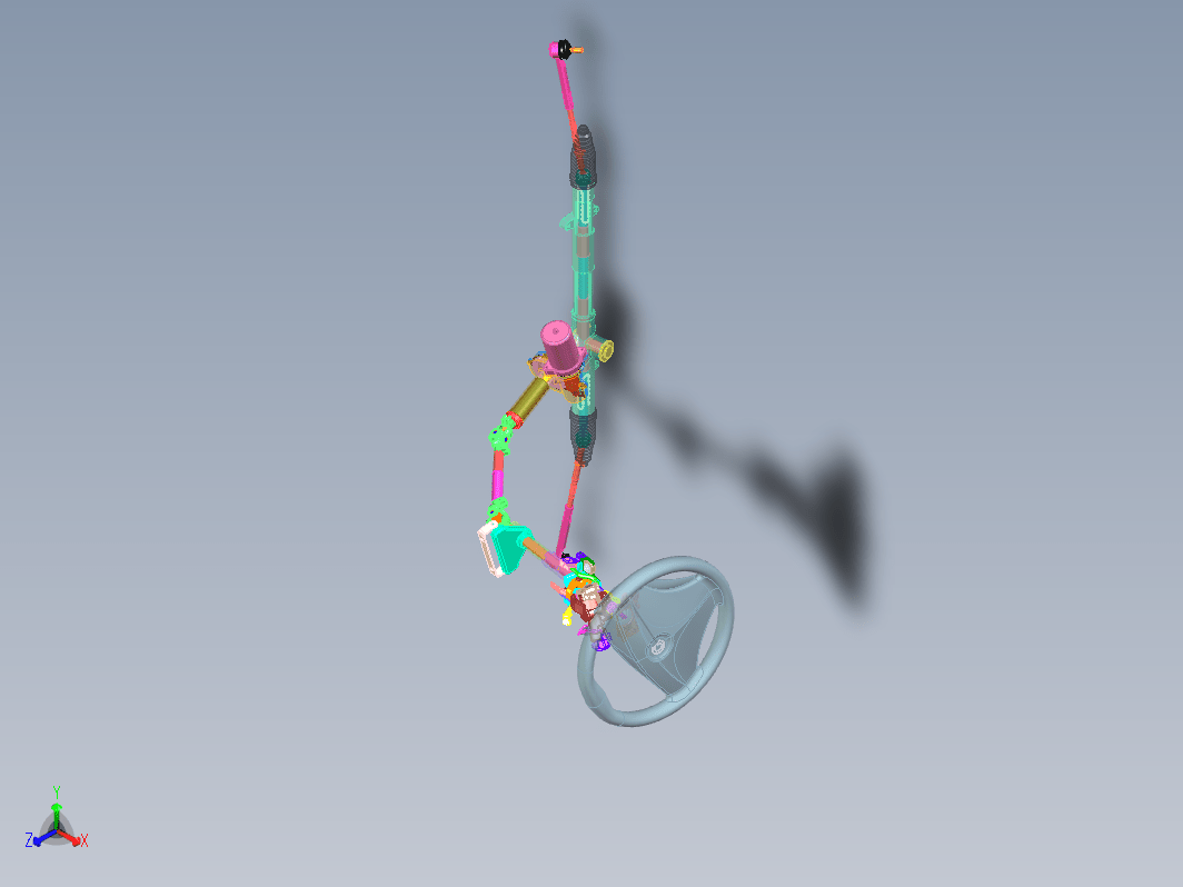 汽车方向机总成模型