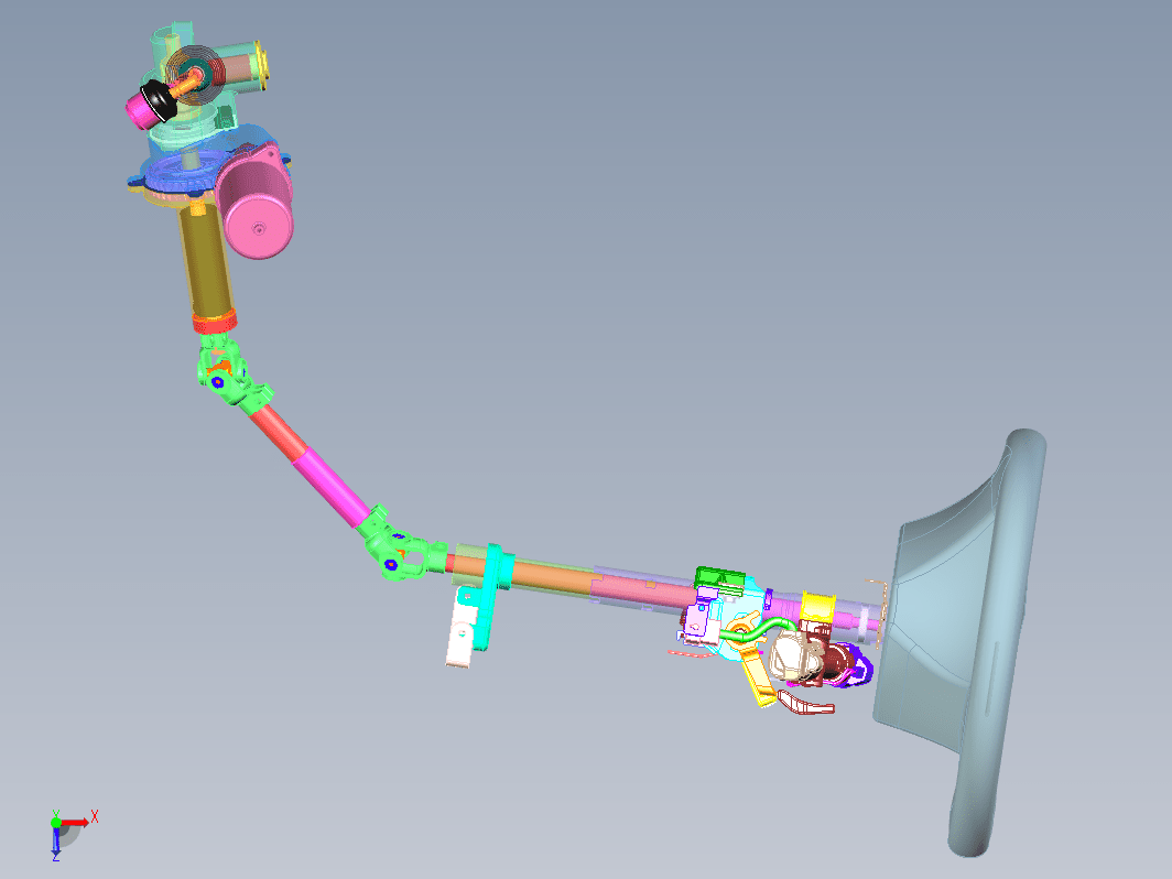 汽车方向机总成模型