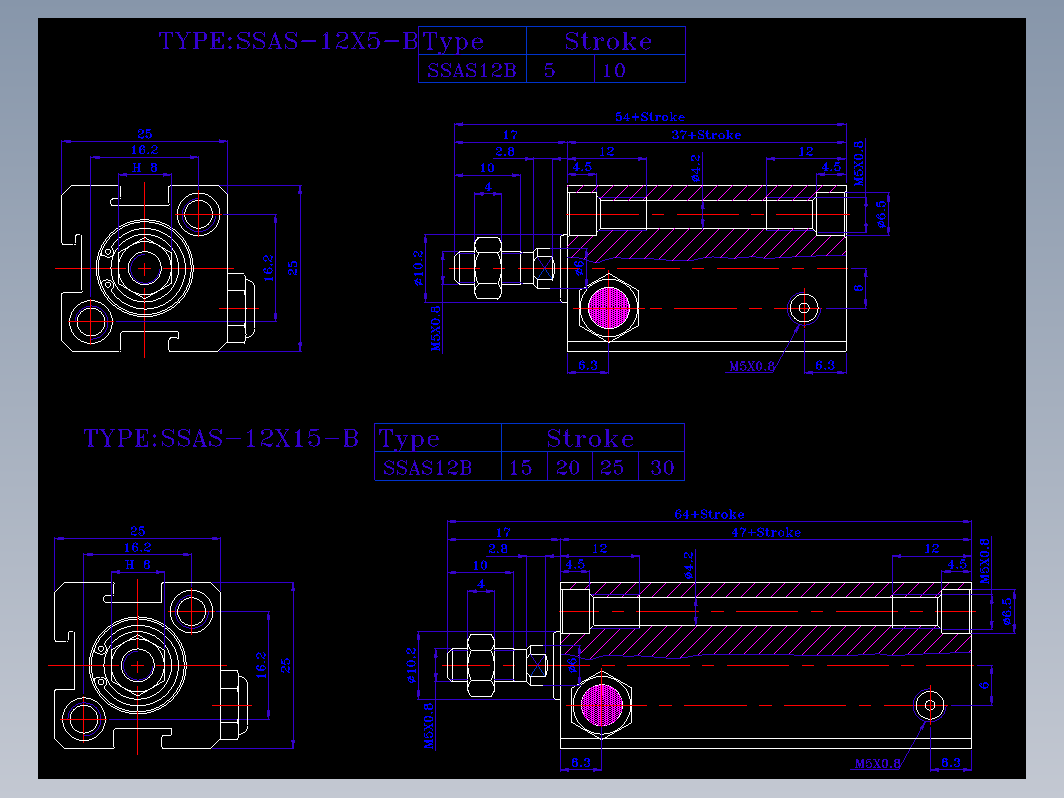 SDA气缸 83-SSA-12-SW